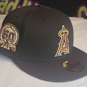 🔴SOLD🔴New Era 7 5/8 - Hat Club - LA Angels 50th Anniversary
